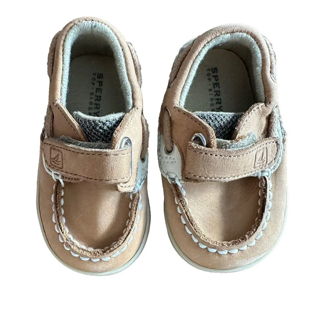 Sperry Tan Baby Walker Boat Shoes